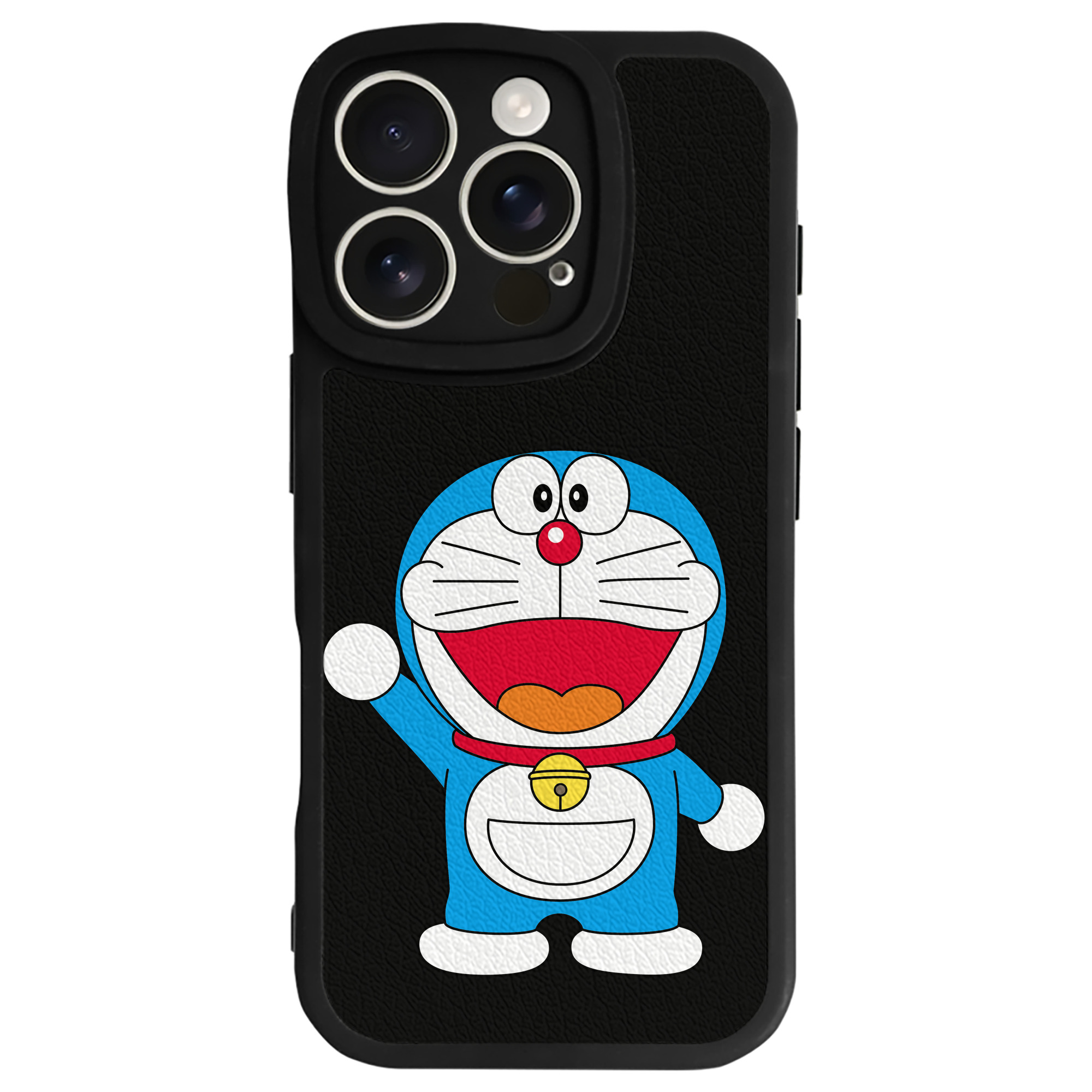 （画像用） ドラえもん Doraemon 【iPhone 16シリーズ対応】シリコンスマホケース（レザー調） 材質：シリコン